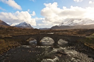 Sligachan bridge with the fantastic Cuillin beyond