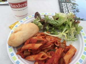 Pasta party the day before the race...mmm Baxters.