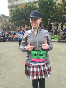 Hangin' out at the start in George Square