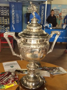 The Snowdonia Marathon Trophy. They wouldn't let me touch it!